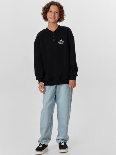 Свитшот Mark Formelle 123474/24-34214П-7П черный_печать_1_сл_на_пол - фото 1