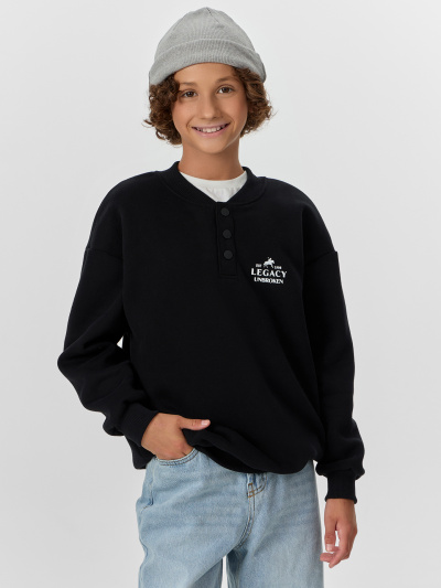 Свитшот Mark Formelle 123474/24-34214П-7П черный_печать_1_сл_на_пол - фото 2