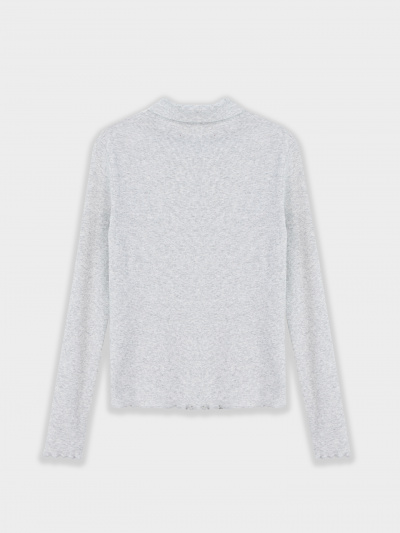 Лонгслив Mark Formelle 127928/25-34882Ц-1 серый_меланж_4306_А_1 - фото 4