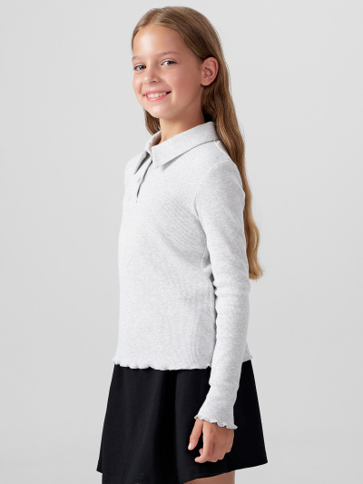 Лонгслив Mark Formelle 127928/25-34882Ц-1 серый_меланж_4306_А_1 - фото 1