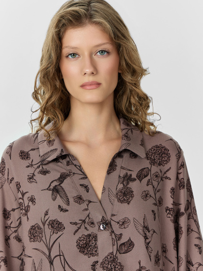 Платье Mark Formelle 152631/24-28378П-9 цветы_на_коричневом - фото 4