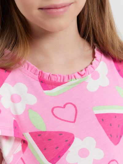 Платье Mark Formelle 157818/24-28132П-0 фрукты_на_розовом_саше - фото 5