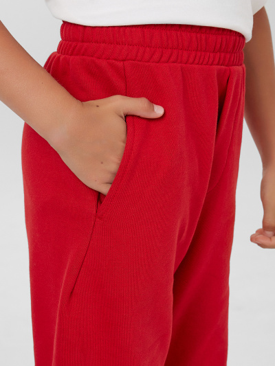 Брюки Mark Formelle 183394/24-34339П-7 алый_печать_2_сл_на_ЛВ_дет_пер - фото 4