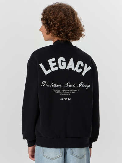 Бомбер Mark Formelle 363349/25-34195П-7П черный_печать_1_сл_на_пол_1сл_на_спинке - фото 3