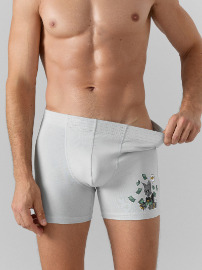 Трусы Mark Formelle 411143/25-5269П-5 жемчужно_голубой_печать_3_сл_на_ЛВ_пер_дет - фото 2