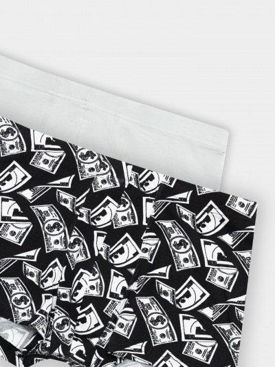 Трусы Mark Formelle 411229-2/25-5165П-5 деньги_на_черном_жемчужно_голубой - фото 5