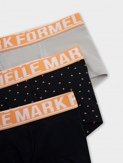 Трусы Mark Formelle 413354-3/25-36864П-5 мрамор_треугольники_на_черном_черный - фото 2