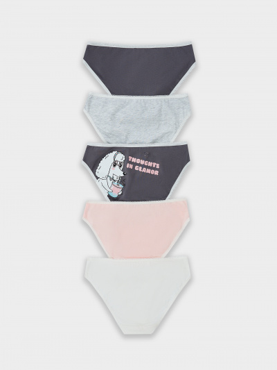 Трусы Mark Formelle 417703-5/25-1-36324П-0 св.молочный_печать_3_сл_1тр_3тр_на_дет_пер_3сл_ - фото 1