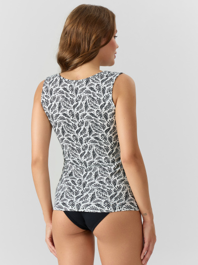 Майка Mark Formelle 422258/25-38310Ц-5 листья_на_белом - фото 1