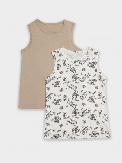 Майка Mark Formelle 423344-2/25-36782П-0 граффити_на_молочном_бежевый - фото 1