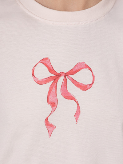 Брюки, футболка Mark Formelle 567749/25-35003ПП-14 розовый_зефир_полоски_на_зефире_2_сл_на_пол - фото 4