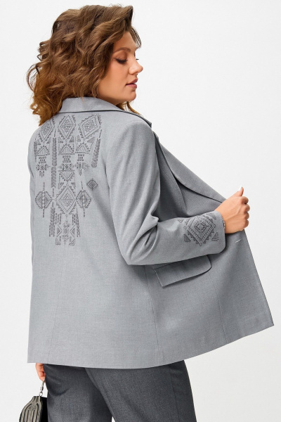 Жакет Fita 20701 серый - фото 8
