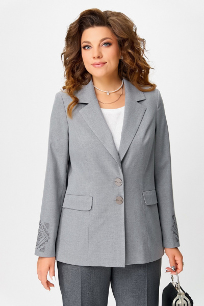 Жакет Fita 20701 серый - фото 6