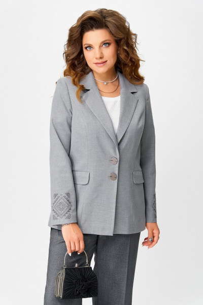 Жакет Fita 20701 серый - фото 5
