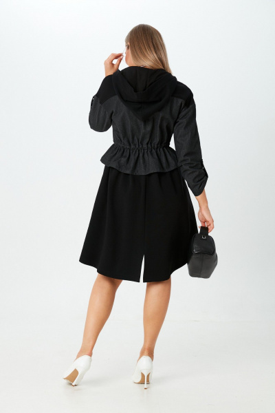 Платье LM М90 черный - фото 8