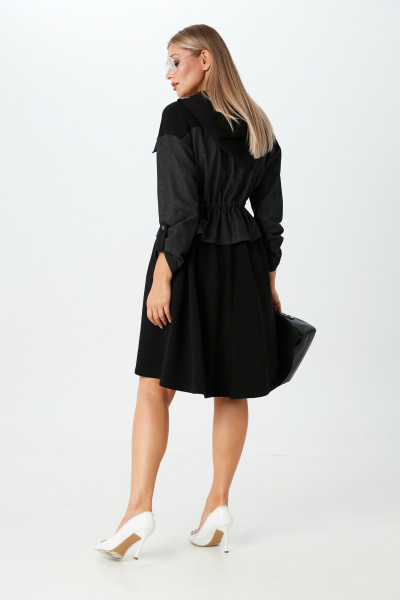 Платье LM М90 черный - фото 7