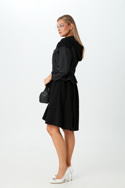 Платье LM М90 черный - фото 6