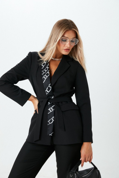 Брюки, жакет LM К166067 черный - фото 11