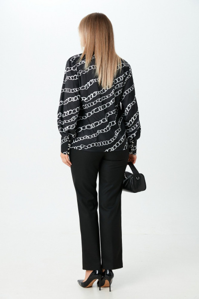 Блуза LM М148 белые_цепи - фото 4