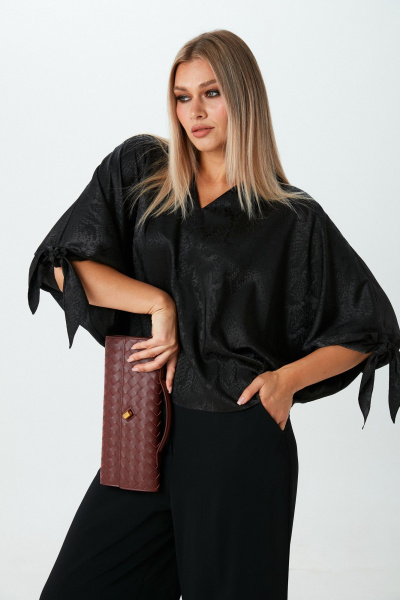 Блуза, брюки LM К171098 черный - фото 6