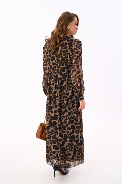 Платье NikVa 801-6 шоколадный_леопард - фото 9