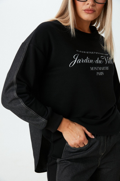 Брюки, джемпер LM К1380140 черный - фото 12