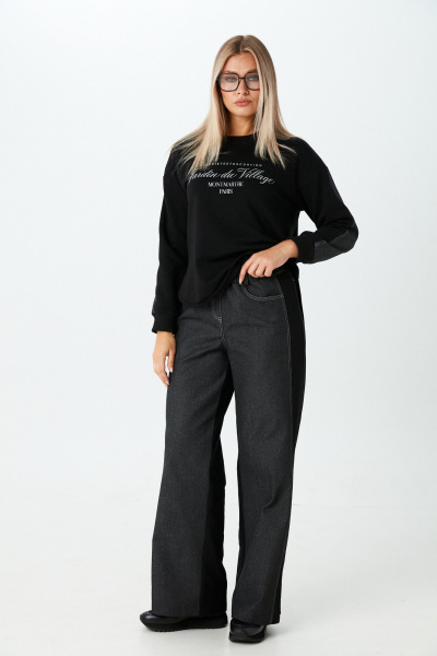 Брюки, джемпер LM К1380140 черный - фото 5