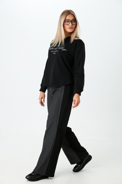 Брюки, джемпер LM К1380140 черный - фото 4