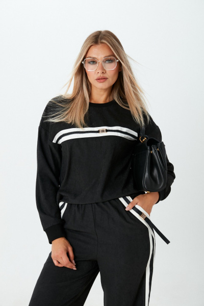 Брюки, джемпер LM М159 черный - фото 9