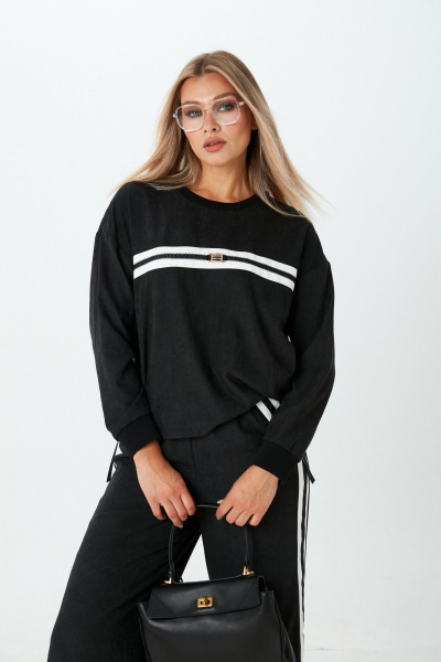 Брюки, джемпер LM М159 черный - фото 8