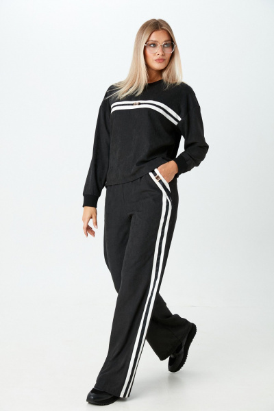 Брюки, джемпер LM М159 черный - фото 3