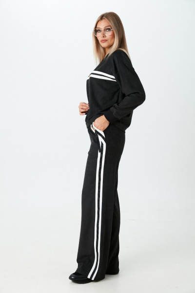 Брюки, джемпер LM М159 черный - фото 2