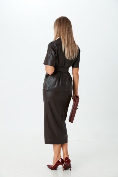 Жакет, юбка LM К1690170 коричневый - фото 7