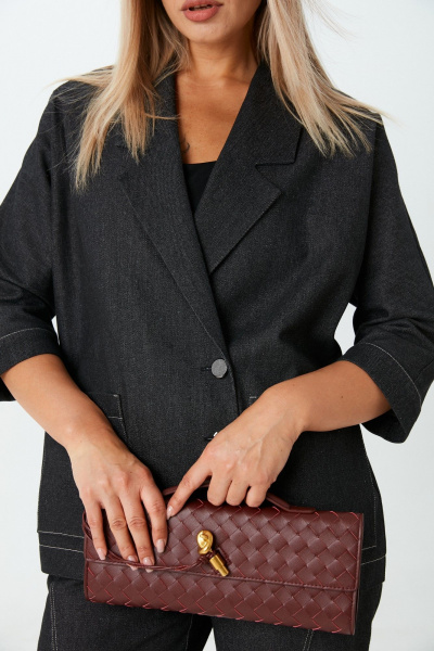 Брюки, жакет LM К139086 черный_джинс - фото 10