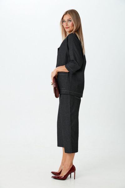 Брюки, жакет LM К139086 черный_джинс - фото 5