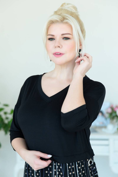 Платье ASV 2379 черно-бежевый - фото 3