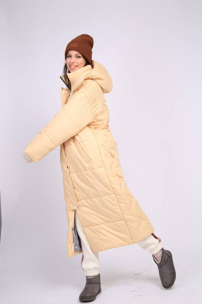 Пальто TSURAN COAT-JULIA-ML сливочный - фото 8