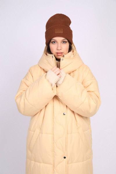 Пальто TSURAN COAT-JULIA-ML сливочный - фото 11