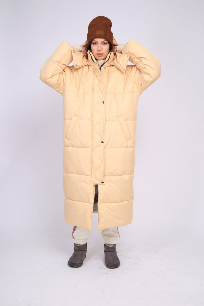 Пальто TSURAN COAT-JULIA-ML сливочный - фото 7