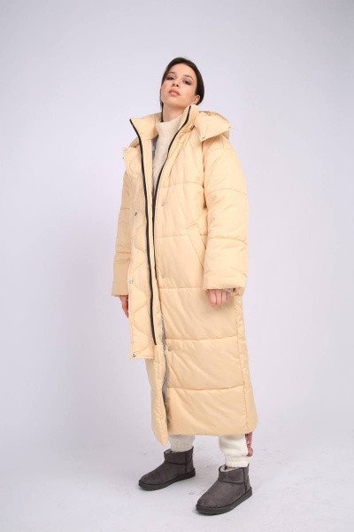 Пальто TSURAN COAT-JULIA-ML сливочный - фото 1