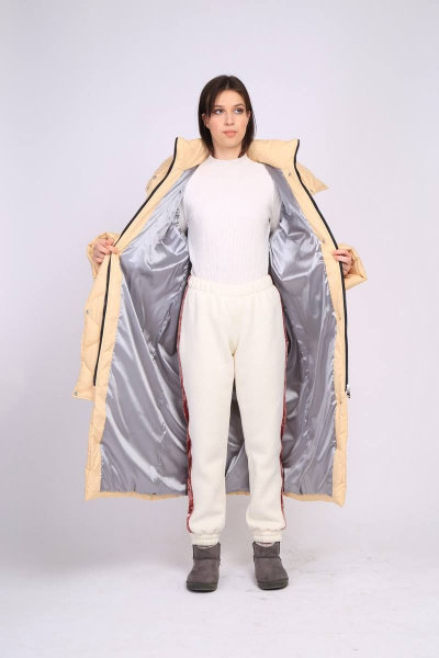 Пальто TSURAN COAT-JULIA-ML сливочный - фото 9