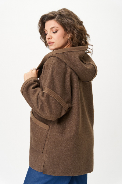Куртка Michel chic 360/1 кофейный - фото 4