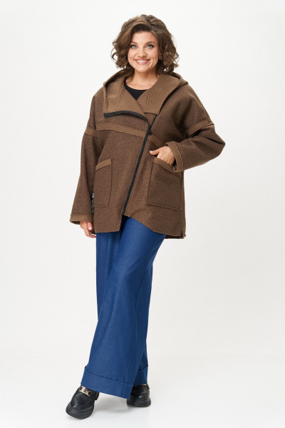 Куртка Michel chic 360/1 кофейный - фото 2