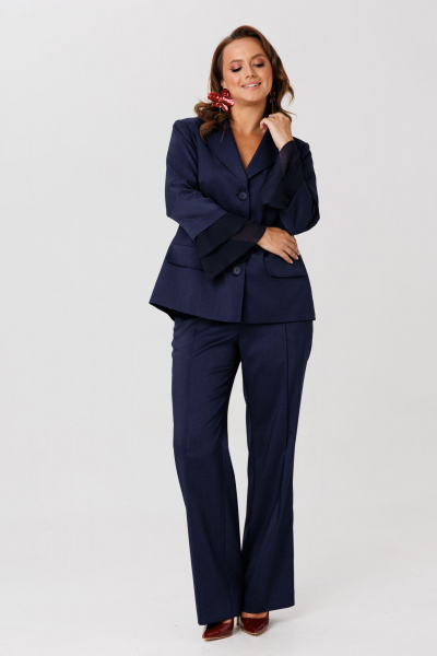 Брюки, жакет Mubliz 226 синий - фото 10