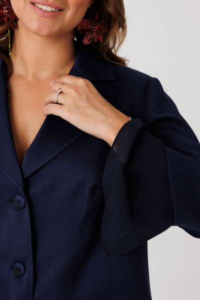 Брюки, жакет Mubliz 226 синий - фото 4