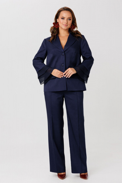 Брюки, жакет Mubliz 226 синий - фото 2