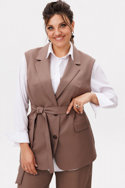 Брюки, жилет Anelli 1501 кора_дуба - фото 6