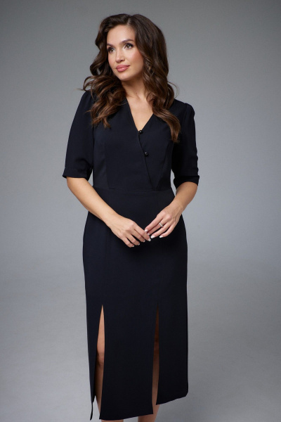 Платье LeNata 16456 чёрный - фото 4