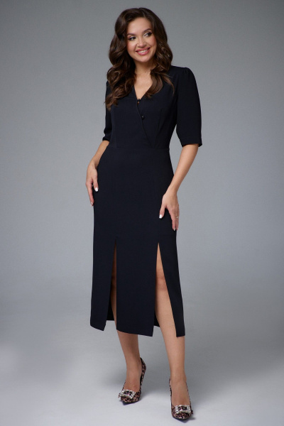 Платье LeNata 16456 чёрный - фото 1