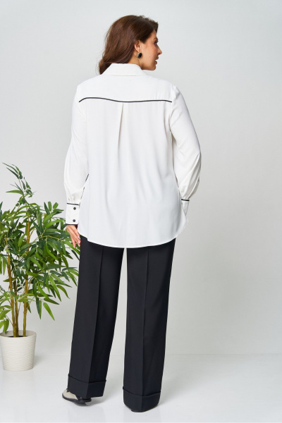 Рубашка AVA fashion М-142 молочный - фото 8